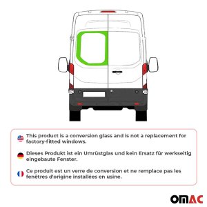 Ford Transit Barn Door Fixed Glass - Left - Omac - Galaxy - 2015-2025